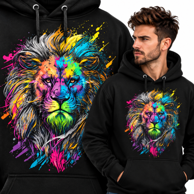 BLUZA Z KAPTUREM ZWIERZĘTA BAD BAD LION